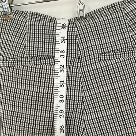 A New Day plaid black gray and white stretch pants size 4 - Picture 7 of 10